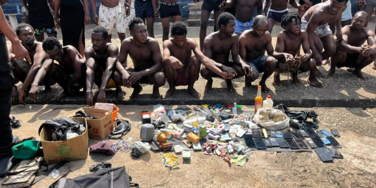 Obuasi Crime Sweep: 40 Arrested