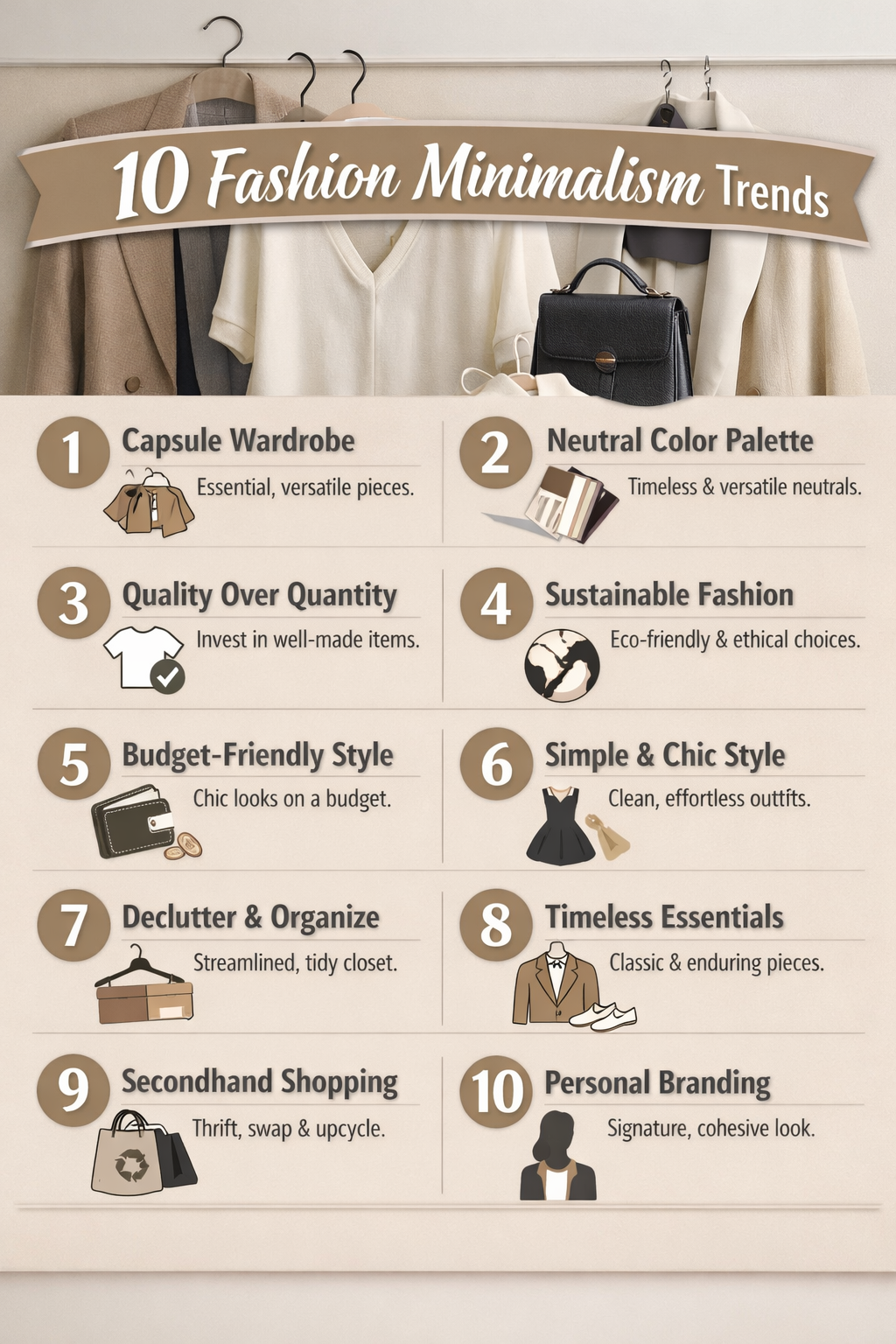 10 Fashion Minimalism Trends for a Timeless Wardrobe