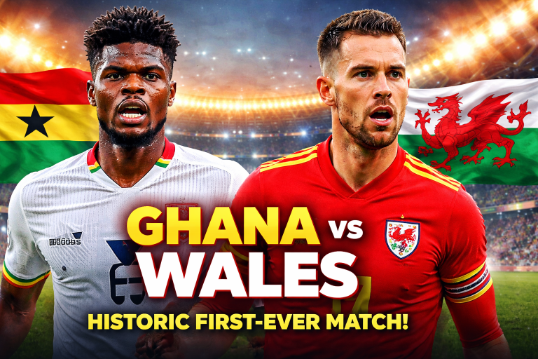 Ghana national football team preparing for historic first-ever match against Wales
