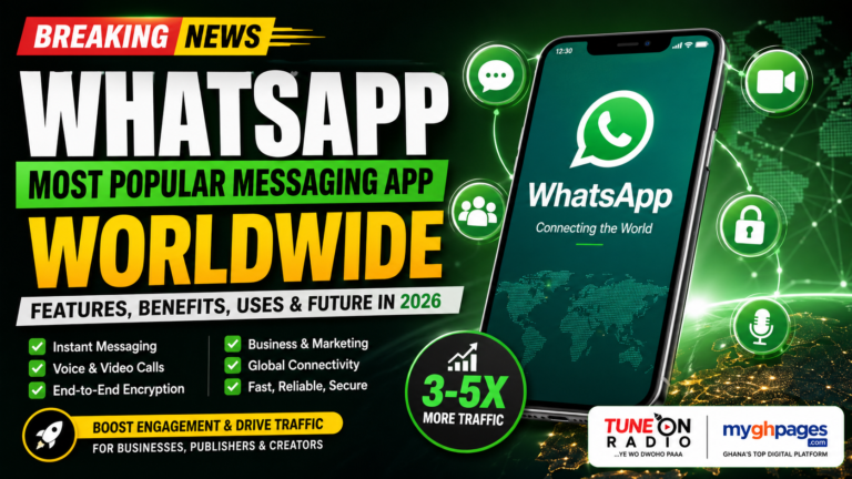 WhatsApp most popular messaging app worldwide on smartphone with messaging and video call features