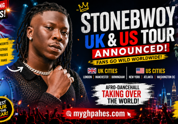 Stonebwoy UK and US Tour concert announcement trending worldwide on myghpages.com