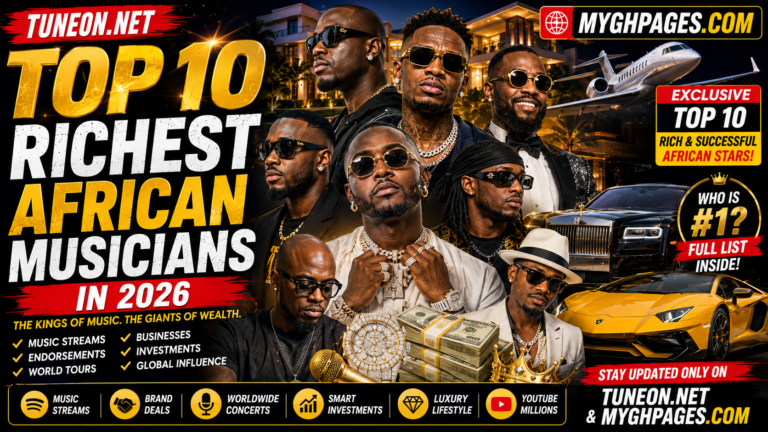 Top 10 Richest African Musicians in 2026 luxury lifestyle and net worth rankings