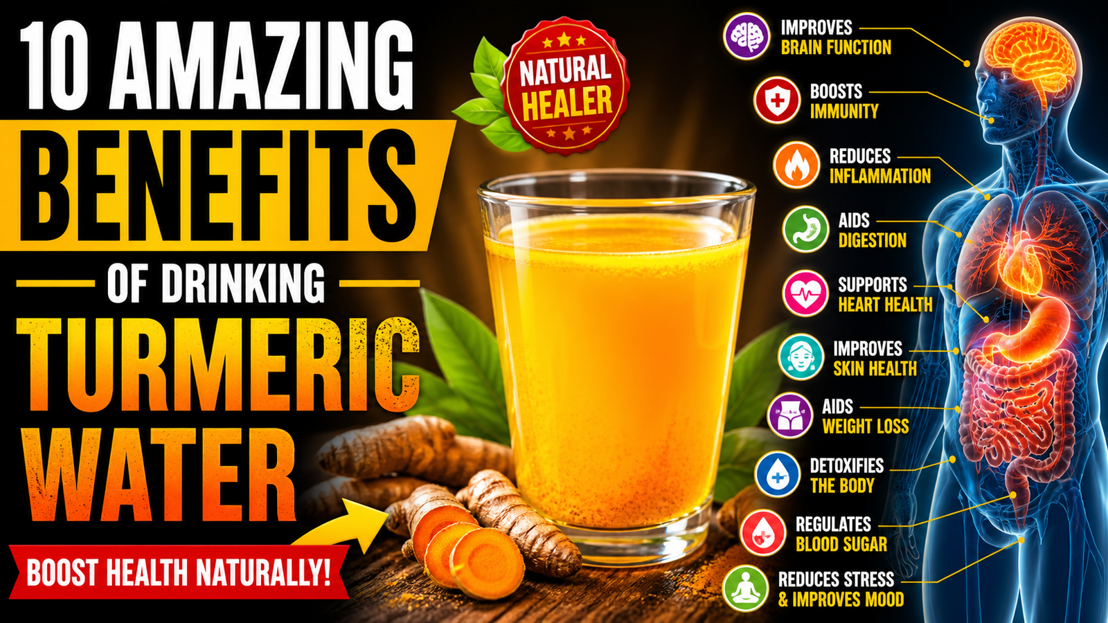 benefits of drinking turmeric water health drink immunity detox weight loss