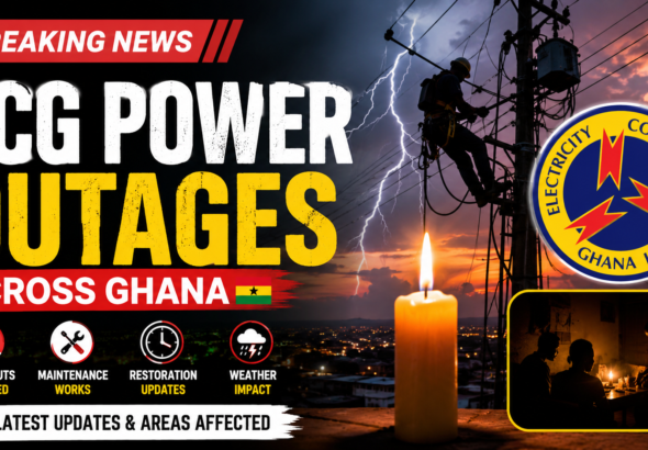 ECG power outages Ghana updates showing electricity interruptions and restoration efforts nationwide