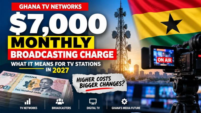Ghana $7,000 monthly broadcasting charge