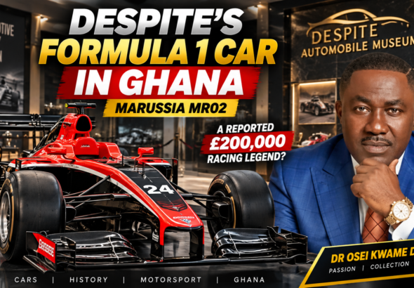 Marussia MR02 Formula 1 car in Ghana