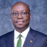 Portrait of Ghana's Finance Minister Dr Cassiel Ato Forson, published by Graphic Online in coverage of statutory fund payments.
