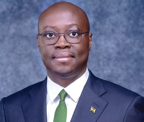 Portrait of Ghana's Finance Minister Dr Cassiel Ato Forson, published by Graphic Online in coverage of statutory fund payments.