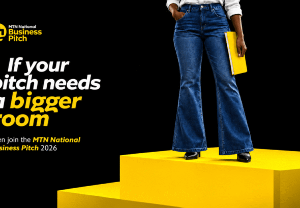 Official MTN National Business Pitch 2026 call-for-entries graphic.