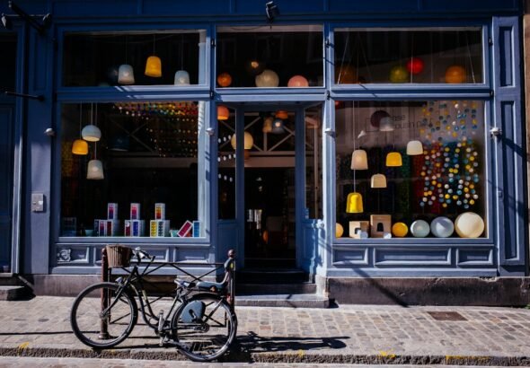 Small retail business shopfront; illustrative photograph for an article about credit access for Ghanaian SMEs