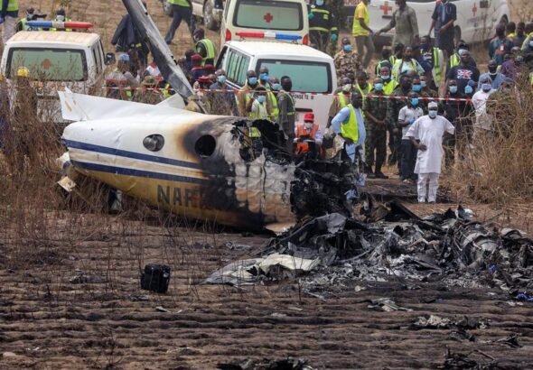 NAF 931 crash recovery operation in Igbokoda Ondo State